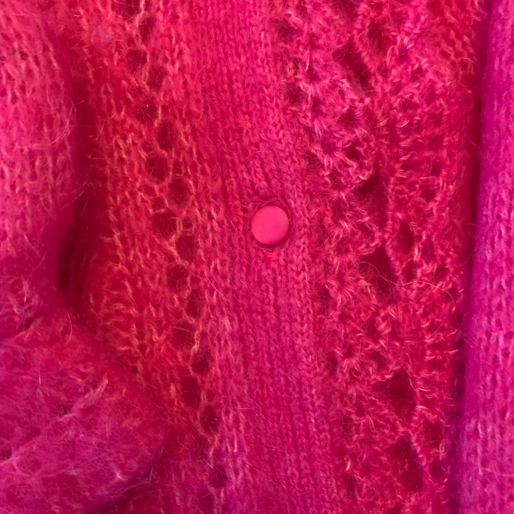 Sézane Angie Cardigan Raspberry—Size M - Picture 5 of 7